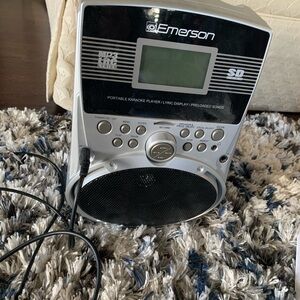 Emerson Silver Portable Karaoke Speaker